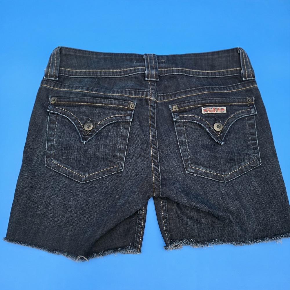 Hudson Jean Shorts Cut Off Dark Wash Blue Denim 29 × 5